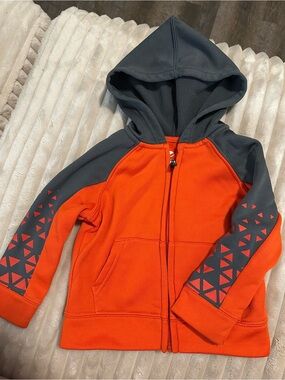 Boys Red/Orange & Gray Jacket